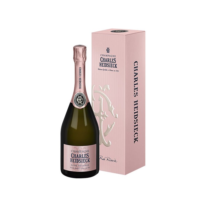 Champagne "Rosé Réserve" Charles Heidsieck en étui