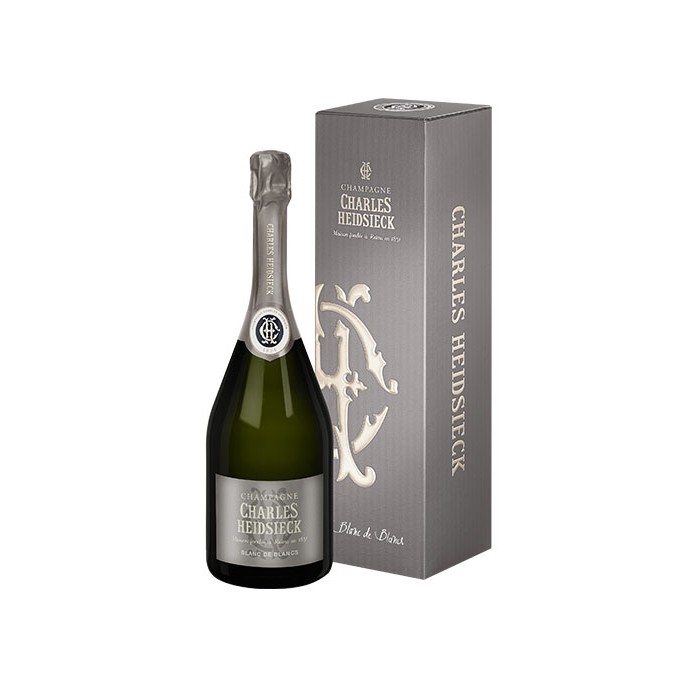 Champagne "Blanc de Blancs" Charles Heidsieck en étui