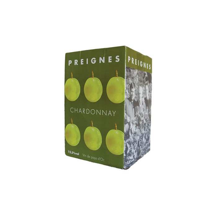 BIB 10L Pays d'Oc Chardonnay Domaine Robert Vic