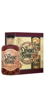 Rhum "The Demon's Share" 6 ans Panama en coffret 2 verres