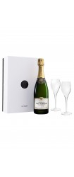 Coffret Taittinger "Cuvée Prestige" avec 2 flûtes