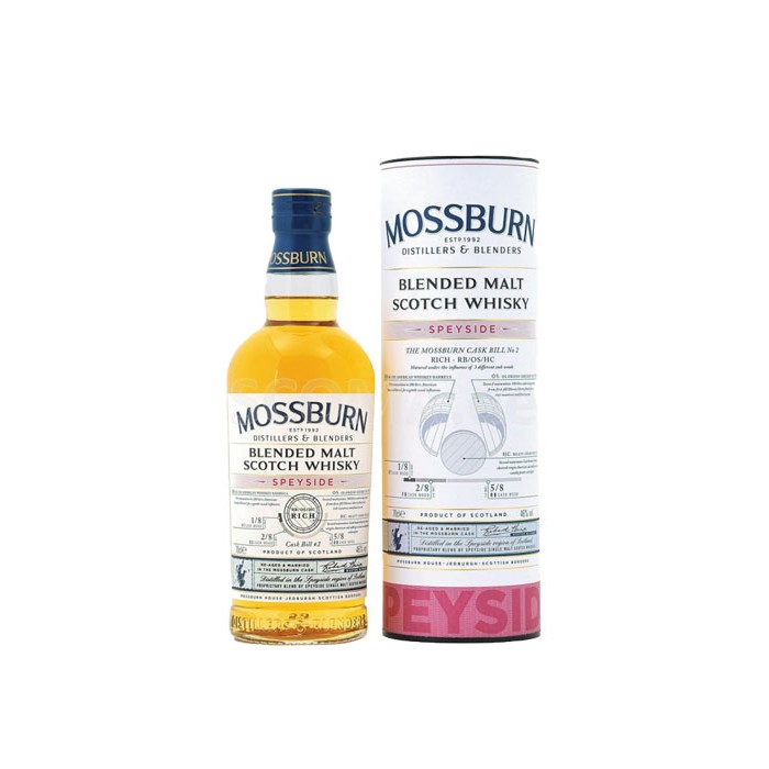 Whisky Mossburn Speyside Blended Malt Ecosse