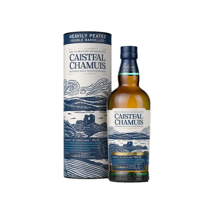 Whisky Caisteal Chamuis "Heavily Peated" Ecosse en étui