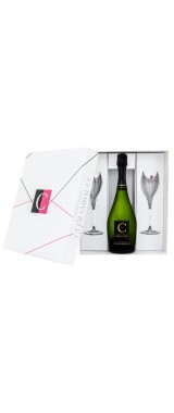 Coffret Champagne Clérambault "Grande Epoque" 2015 avec 2 flûtes