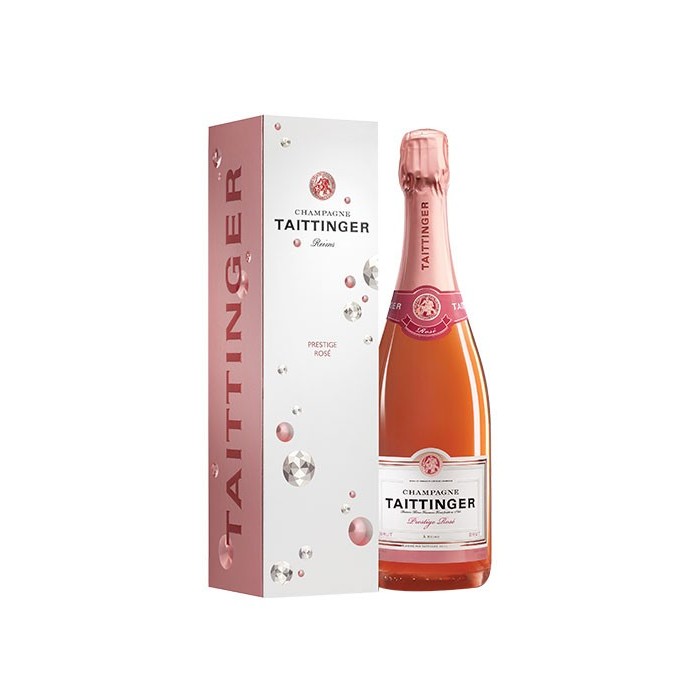 Champagne Brut "Prestige Rosé" Maison Taittinger en coffret