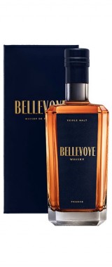 Whisky français Triple Malt "Bleu" Maison Bellevoye en étui