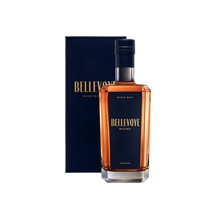 Whisky français Triple Malt "Bleu" Maison Bellevoye en étui